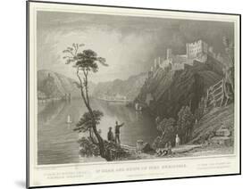 St Goar and Ruins of Fort Rheinfels-William Tombleson-Mounted Giclee Print