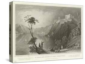St Goar and Ruins of Fort Rheinfels-William Tombleson-Stretched Canvas