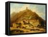 St Goar on the Rhine-Charles Tomkins-Framed Stretched Canvas