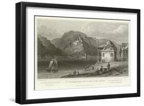 St Goarshausen and Ruins of the Katze-William Tombleson-Framed Giclee Print