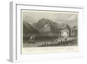 St Goarshausen and Ruins of the Katze-William Tombleson-Framed Giclee Print