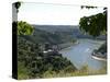 St. Goarshausen, Katz Castle and the River Rhine, Rhine Valley, Rhineland-Palatinate, Germany, Euro-Hans Peter Merten-Stretched Canvas