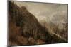 St Gothard and Mont Blanc Sketchbook [Finberg LXXV], Chamonix: Mont Blanc and the Arve Valley-J. M. W. Turner-Mounted Giclee Print