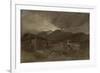 St Gothard and Mont Blanc Sketchbook [Finberg LXXV], Les Contamines, Dawn-J. M. W. Turner-Framed Giclee Print