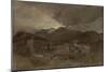 St Gothard and Mont Blanc Sketchbook [Finberg LXXV], Les Contamines, Dawn-J. M. W. Turner-Mounted Giclee Print