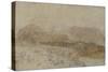 St Gothard and Mont Blanc Sketchbook [Finberg LXXV], Mont Blanc from the Arve Valley-J. M. W. Turner-Stretched Canvas