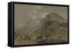 St Gothard and Mont Blanc Sketchbook [Finberg LXXV], Near Bonneville, Looking Towards Mont Blanc-J. M. W. Turner-Framed Stretched Canvas