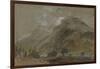 St Gothard and Mont Blanc Sketchbook [Finberg LXXV], Near Bonneville, Looking Towards Mont Blanc-J. M. W. Turner-Framed Giclee Print