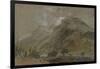 St Gothard and Mont Blanc Sketchbook [Finberg LXXV], Near Bonneville, Looking Towards Mont Blanc-J. M. W. Turner-Framed Giclee Print