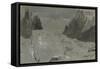 St Gothard and Mont Blanc Sketchbook [Finberg LXXV], the Mer De Glace-J. M. W. Turner-Framed Stretched Canvas
