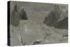 St Gothard and Mont Blanc Sketchbook [Finberg LXXV], the Mer De Glace-J. M. W. Turner-Stretched Canvas