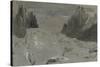 St Gothard and Mont Blanc Sketchbook [Finberg LXXV], the Mer De Glace-J. M. W. Turner-Stretched Canvas