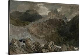 St Gothard and Mont Blanc Sketchbook [Finberg LXXV], the Source of the Arveyron-J. M. W. Turner-Stretched Canvas