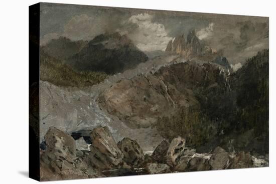 St Gothard and Mont Blanc Sketchbook [Finberg LXXV], the Source of the Arveyron-J. M. W. Turner-Stretched Canvas