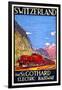 St. Gothard Electric Railway-Daniele Buzzi-Framed Art Print