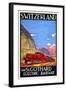 St. Gothard Electric Railway-Daniele Buzzi-Framed Art Print