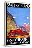 St. Gothard Electric Railway-Daniele Buzzi-Stretched Canvas