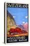 St. Gothard Electric Railway-Daniele Buzzi-Stretched Canvas