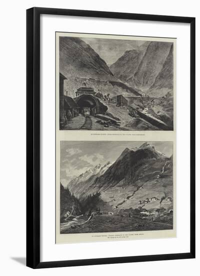 St Gothard Tunnel-null-Framed Giclee Print