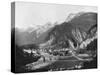 St Gotthard Pass and Bridge, Switzerland, 1893-John L Stoddard-Stretched Canvas