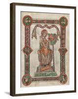 St. Gregory as Author, 1181-1200-German School-Framed Giclee Print