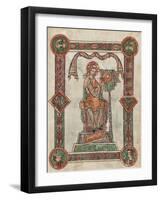 St. Gregory as Author, 1181-1200-German School-Framed Giclee Print