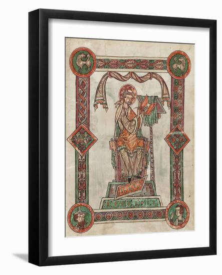 St. Gregory as Author, 1181-1200-German School-Framed Giclee Print