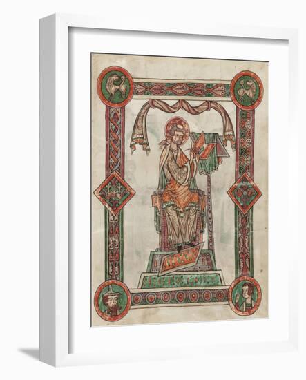 St. Gregory as Author, 1181-1200-German School-Framed Giclee Print