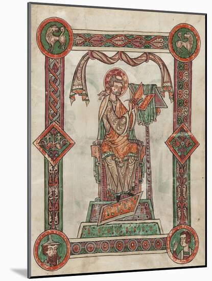 St. Gregory as Author, 1181-1200-German School-Mounted Giclee Print