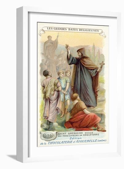 St Gregory Sends Missionaries to England, 596-null-Framed Giclee Print