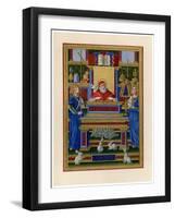 St Gregory the Great Receiving Inspiration from the Holy Spirit, C1490-null-Framed Giclee Print