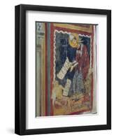 St. Gregory the Great, with Job at His Feet, St. Gregory's Chapel, C.1224-null-Framed Giclee Print