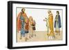 St. Gregory with English Children-George Morrow-Framed Art Print