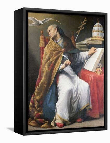 St. Gregory-Andrea Sacchi-Framed Stretched Canvas