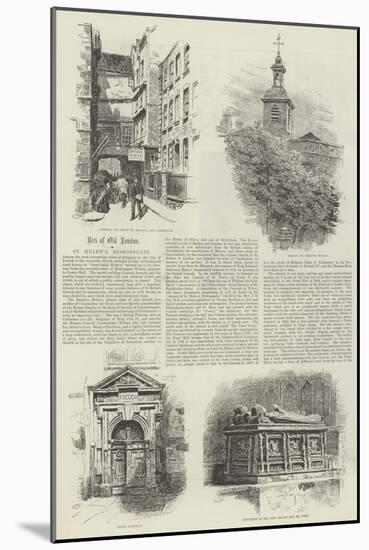 St Helen's, Bishopsgate-Alfred Robert Quinton-Mounted Giclee Print