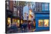 St. Helen's Square at Christmas at Dusk, York, Yorkshire, England, United Kingdom, Europe-Frank Fell-Stretched Canvas