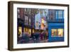 St. Helen's Square at Christmas at Dusk, York, Yorkshire, England, United Kingdom, Europe-Frank Fell-Framed Photographic Print