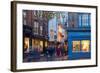 St. Helen's Square at Christmas at Dusk, York, Yorkshire, England, United Kingdom, Europe-Frank Fell-Framed Photographic Print