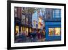 St. Helen's Square at Christmas at Dusk, York, Yorkshire, England, United Kingdom, Europe-Frank Fell-Framed Photographic Print