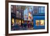 St. Helen's Square at Christmas at Dusk, York, Yorkshire, England, United Kingdom, Europe-Frank Fell-Framed Photographic Print