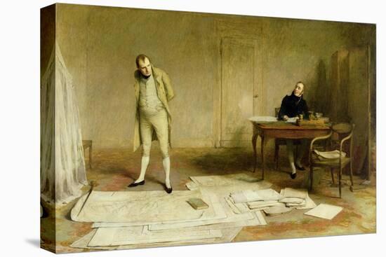 St. Helena 1816: Napoleon Dictating to Count Las Cases the Account of His Campaigns-William Quiller Orchardson-Stretched Canvas