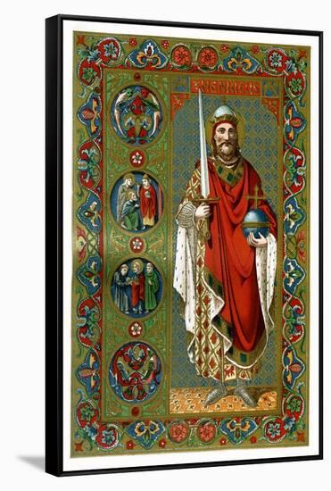 St Henry, Holy Roman Emperor, 1886-null-Framed Stretched Canvas