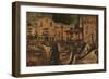 St Hieronymus Leads the Lion to the Monastery-Vittore Carpaccio-Framed Giclee Print