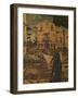 St Hieronymus Leads the Lion to the Monastery-Vittore Carpaccio-Framed Giclee Print