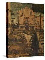 St Hieronymus Leads the Lion to the Monastery-Vittore Carpaccio-Stretched Canvas
