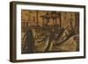 St Hieronymus Leads the Lion to the Monastery-Vittore Carpaccio-Framed Giclee Print