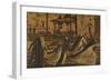 St Hieronymus Leads the Lion to the Monastery-Vittore Carpaccio-Framed Giclee Print