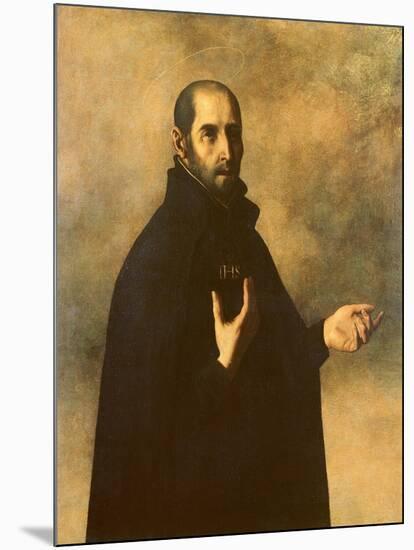 St.Ignatius Loyola-Francisco de Zurbarán-Mounted Giclee Print
