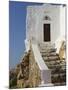 St. Ilias Hill and Church, Hora, Patmos, Greece-Walter Bibikow-Mounted Photographic Print