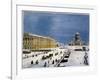 St Isaac's Cathedral and Senate Square, St Petersburg, Russia, 1840S-Louis-Pierre-Alphonse Bichebois-Framed Giclee Print